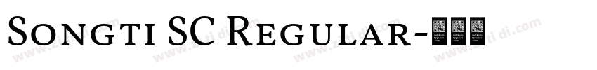 Songti SC Regular字体转换 Songti SC Regular字体转换